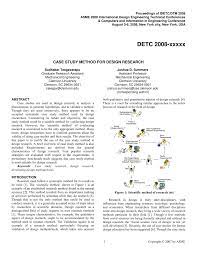 Do you need to do a case study and write an essay based on your findings? Pdf Case Study Method For Design Research