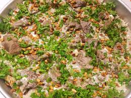 Palestinian Mansaf Fatiyeh Fatihah Fateh This Middle Eastern Lamb Dish Includes Rice Pita Lamb Pine Nuts And Mansaf Lamb Dishes Middle Eastern Recipes