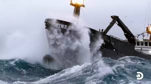 F/V Time Bandit hit by wave