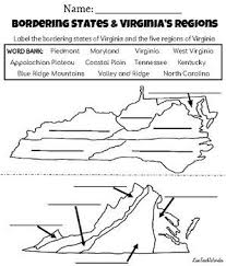 Virginia Bordering States Regions Worksheet By Live Teach Wander Word Bank Virginia Studies Virginia