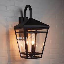 (24) — write a review. Edgehill 2 Light Outdoor Entrance Wall Sconce Black Outdoor Lighting Lighting