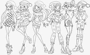 Winx Natalizia Disegno Di Natale Da Colorare Disegni Da Colorare Pagine Da Colorare Di Natale Pagine Da Colorare Per Adulti