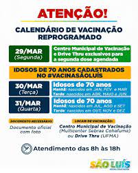 O calendário ainda não foi informado porque a prefeitura aguarda a chegada de novas doses da vacina. Secretaria Municipal De Saude