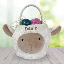 Personalized easter baskets should be made with your child in mind. Embroidered Lamb Personalized Easter Basket Giftsforyounow