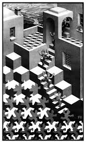The Art Of The Impossible Mc Escher And Me Cycle Lithograph By M C Escher 1938 Escher Art Cycling Art Print Mc Escher