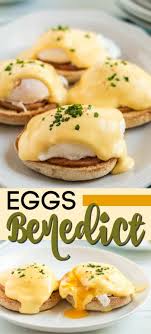 Eggs Benedict Is A Delicious Open Faced English Muffin Sandwich Topped With A Perfectly Poached Eggs Benedict English Muffins Sandwich Breakfast Recipes Easy