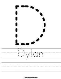 Dylan Worksheet Name Tracing Worksheets Preschool Names Preschool Worksheets