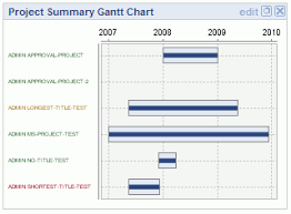 Project Summary Gantt Chart