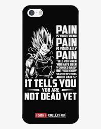 Not until you lay dead at my feet. Super Saiyan Majin Vegeta Pain Iphone 5 5s 6 6s Dragon Ball Z Quotes Pain Free Transparent Png Download Pngkey