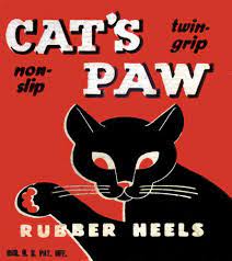 cat s paw heels 猫のポスター キャットアート レトロな広告