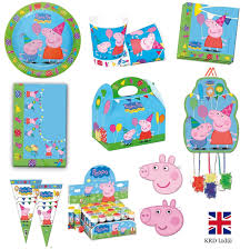 Peppa Pig Children S Kids Birthday Party Supplies Tableware Decorations Peppa Pig Birthday Party Peppa Pig Party Supplies Peppa Pig Birthday Party Decorations