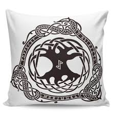 The very first pillow came into existence more than 9,000 years ago in mesopotamia, according to hankering for history. Viking Pattern Black Ancient History Medieval Pillow Covers Cases Cushion Pillowcase Square Print Pillow Case Aliexpress