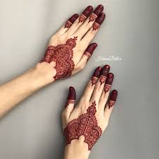 Pin By Hennabelle On A Simple To Moderate Bridal Henna Red Henna Natural Henna White Henna