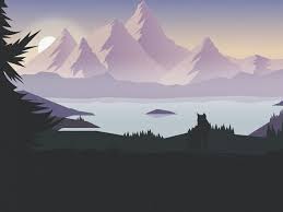Mountains Illustration Mountain Illustration Landscape Wallpaper Landscape Illustration