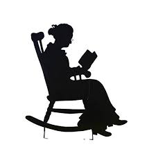 Charming Rocking Chair Shadow Figure Yard Stakes Grandma Walmart Com Walmart Com