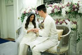 Marriage in malaysia is straightforward; Malaysian Princess Marries Dutchman In Lavish Ceremony Daily Mail Online