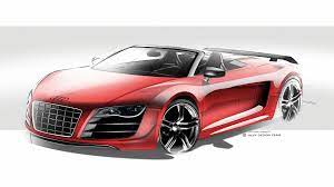 Audi R8 Gt Spyder Design Sketch Car Body Design Audi R8 Gt Audi R8 Audi