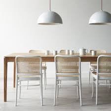 Just set the table and enjoy your tropical dining environment! 811 White Side Chair Rattan Dining Chairs Woven Dining Chairs Scandinavian Dining Table