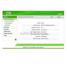 Zte passwords (valid as of september 2020) this is a complete list of user names and passwords for zte routers. Zte User Interface Password For Zxhn F609