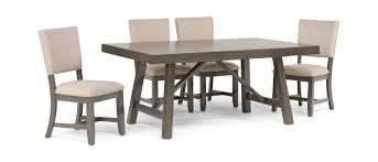 Guides upholstered furniture table of contents. Omaha Dining Table With 4 Upholstered Chairs Hom Furniture