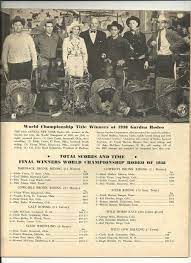 1939 Madison Square Garden Rodeo Program 1938 Champions Rodeo Poster Rodeo Calf Roping