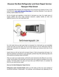 Content updated daily for microwave repair cost Discover The Best Refrigerator And Oven Repair Service Narayan Pillai Street By Letmerepair Issuu