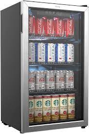Most beer fridges have this capability, so be sure to double check if that's something important to you. Amazon Com Homelabs Beverage Refrigerator And Cooler 120 Can Mini Fridge With Glass Door For Soda Beer Or Wine Small Drink Dispenser Machine For Office Or Bar With Adjustable Removable Shelves Appliances