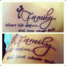 Where life begins and love never ends. 50 Truly Touching Mother Daughter Tattoo Designs