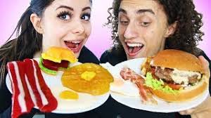 GUMMY CANDY FOOD VS. REAL FOOD CHALLENGE!