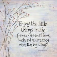 Enjoy The Little Things In Life For One Day You Ll Look Back And Realise They Were The Big Things Inspirational Quotes Pictures Words Quotes Inspirational Words