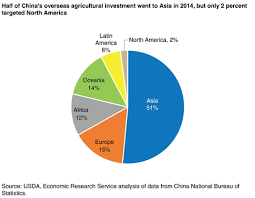 A Pie Chart Showing Regional Shares Of Chinas Overseas
