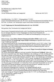Kostenloser musterbrief für eine lärmbelästigung für nachbarn und vermieter! Niederschlagung Der Dienstaufsichtsbeschwerde Vom 18 10 2011 Erhalten Am 3 4 2012 Offener Brief An Die Senatsverwaltung Fur Justiz Und Verbraucherschutz Frau Marth Adamlauks Blog