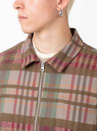 Herringbone Check Bowie Shirt Multi by YMC