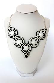 Black And White Jewelry Sets Black And White Soutache Set Soutache Jewelry Black And White Soutache Necklace Soutache Earrings Soutache Jewelry Statement Soutache Jewelry Soutache Necklace Jewelry