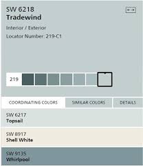 Sherwin Williams Tradewind Paint Color Coastal Paint