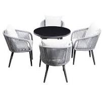 Factory Wholesale Aluminum Table And Chair Rope Garden ...
