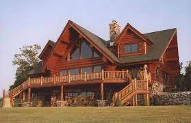 If you're building a vacation getaway retreat or primary residence in a walkout basements also often hold extra bedrooms that can be used if guests typically spend the night. Log Cabins Over Walkout Basement Google Search Cabin House Styles Walkout Basement