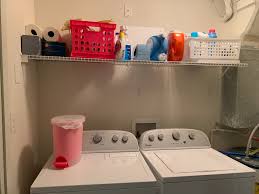 Front loading washer and dryer have gentle agitation action that gives gentle cleaning and above all saves water. Laundry Room Transformation Delightfully Dev