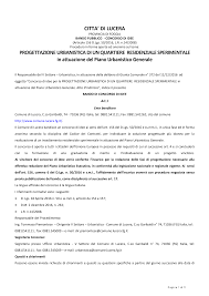 progettazione urbanistica di un quartiere residenziale sperimentale