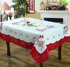 Its Truly Amazing Tablecloth Which Gives The Feel Of Christmas Christmas Table Cloth Home Curtains Tablecloths For Sale