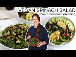 Maybe you would like to learn more about one of these? Vegan Spinach Salad Recipe With Maple Balsamic Dressing Easy Salad Recipes