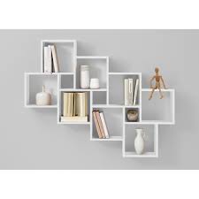 Ces étagères murales en bois sont idéales pour. Etagere Murale Blanc Brillant Lya 3 Suisses