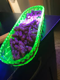 Uranium glass isn't radioactive enough to be dangerous, but it. Flaming Hot Cheetos In A Uranium Glass Dish The Most Forbidden Spicee Snack Forbiddensnacks