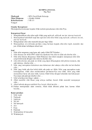 Contoh Soal Hots Akidah Akhlak Kelas 7