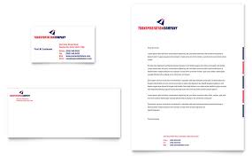 Download free templates to create your legal stationery package. Transportation Company Business Card Letterhead Template Word Publisher