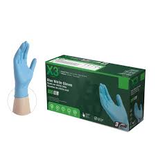Nitrile gloves can carry a very low allergy rate of less than 1% of users. X3 Nitrile Latex Free Powder Free Industrial Disposable Gloves X Large Blue 100 Box Walmart Com Walmart Com