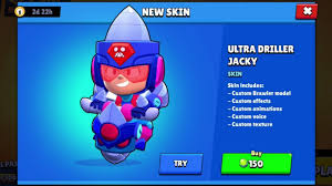 Jacky works her jackhammer to shake up the ground and nearby enemies. Brawl Stars Ultra Driller Jacky Purchased Youtube