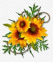 Download Sunflower Corner Border Clipart Download Common Sunflower Free Transparent Png Clipart Images Download