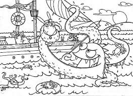 Drawing Kraken The Sea Monster Coloring Page Kids Play Color In 2020 Monster Coloring Pages Coloring Pages Sea Monsters