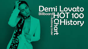 Demi Lovatos Billboard Hot100 Bubbling Under Chart History